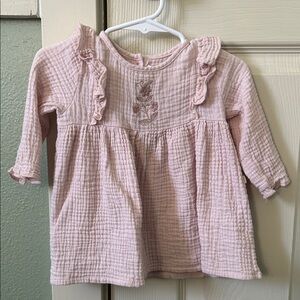 Charming Pink Ruffled Kids Blouse
